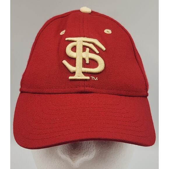 Florida State Seminoles Hat Cap Mens 6 3/4 Red Football New Era Concealer Flex - Picture 1 of 8